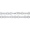 Sterling silver 9mm oblong belcher chain necklace with engraved links and a secure hook clasp.