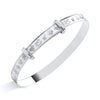 Sterling Silver Expanding Baby Bangle With Nursery Rhyme Engraving