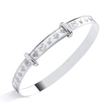 Sterling Silver Expanding Baby Bangle With Nursery Rhyme Engraving