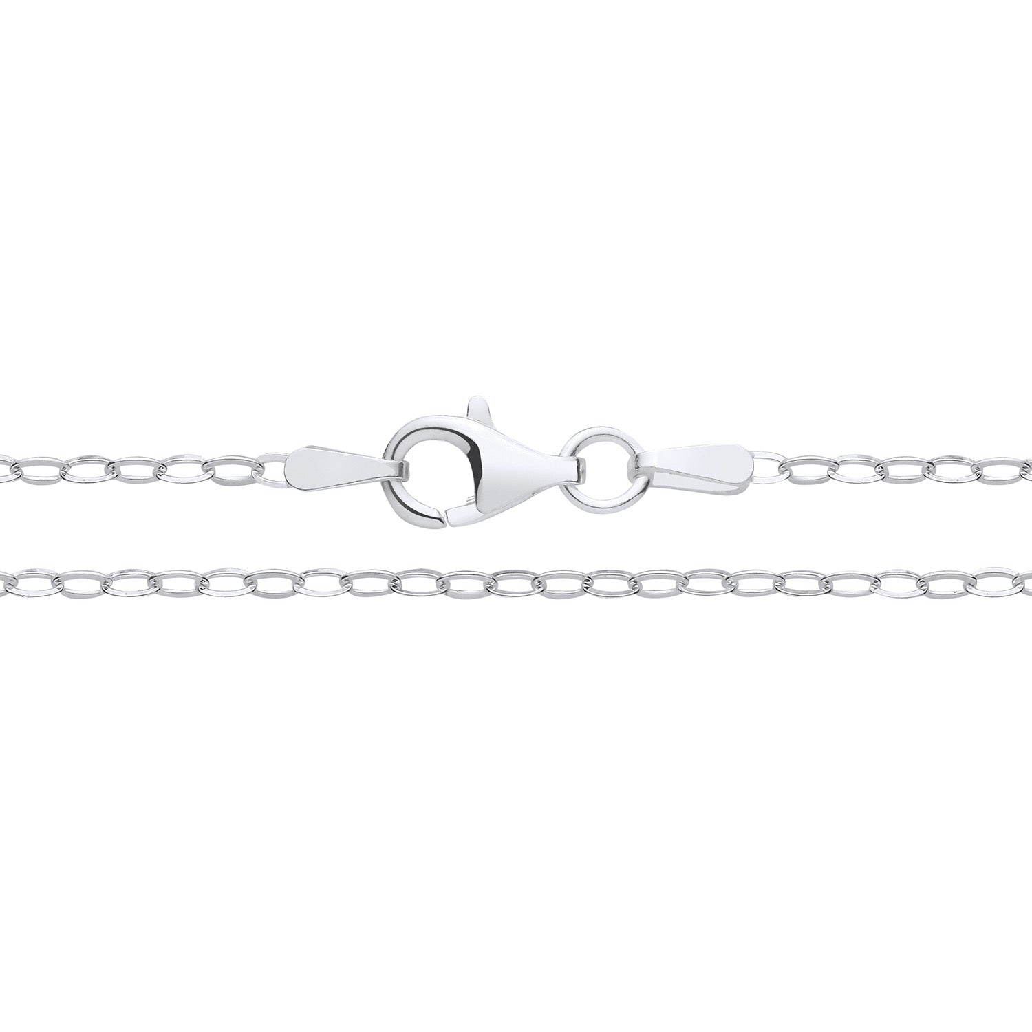 Sterling Silver 2mm Oval Belcher Chain