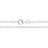 Sterling Silver 2mm Oval Belcher Chain
