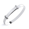 Sterling Silver Expanding Baby Bangle With Plain Profile