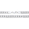 A 9mm sterling silver curb chain necklace with diamond-cut flat links and a lobster clasp.