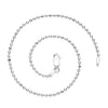 Sterling Silver Beaded Chain Anklet